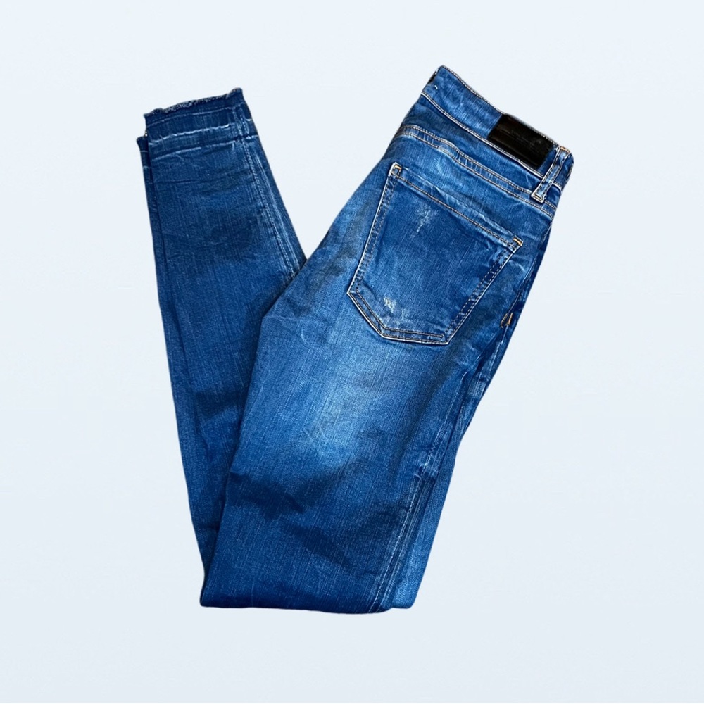 Zara Premium Denim Collection Medium Wash Midrise Jeans, Women’s Size 4 - Picture 5 of 6